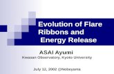 ASAI Ayumi Kwasan Observatory, Kyoto University July 12, 2002 @Nobeyama Evolution of Flare Ribbons and Energy Release.