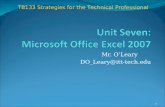 Mr. O’Leary DO_Leary@itt-tech.edu 1 TB133 Strategies for the Technical Professional.