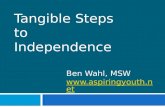 Tangible Steps to Independence Ben Wahl, MSW .