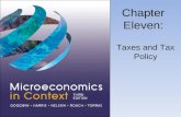 Chapter Eleven: Taxes and Tax Policy. Economic Theory and Taxes.