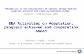 “Adaptation to the Consequences of Climate Change Process: progress achieved and capacity building needed” Budapest, 19-20 November, 2007 EEA Activities.