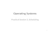 Operating Systems Practical Session 3, Scheduling 1.