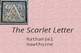 The Scarlet Letter Nathaniel Hawthorne. On Hawthorne’s career choice…in his own words “I do not want to be a doctor and live by men’s diseases, nor.