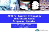 EWG 48, Port Moresby, PNG November 2014 Dr. Brant Liddle Asia Pacific Energy Research Centre (APERC) APEC’s Energy Intensity Reduction Goal: Progress Update.