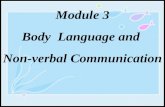 Module 3 Body Language and Non-verbal Communication.
