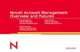 Novell Account Management Overview and Futures Doug Anderson Product Manager danderson@novell.com David Condrey Engineering Manager dcondrey@novell.com.
