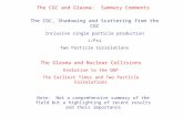 The CGC and Glasma: Summary Comments The CGC, Shadowing and Scattering from the CGC Inclusive single particle production J/Psi Two Particle Correlations.