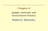 Chapter 6 Supply, Demand, and Government Policies Ratna K. Shrestha.