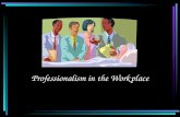 Professionalism in the Workplace. Is it the role or the behavior?