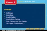 Section 1 Health and Teens Preview Bellringer Key Ideas Health Today Health Risk Factors Risk Factors and Your Health Six Health Risk Behaviors Chapter.