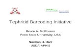 Tephritid Barcoding Initiative Bruce A. McPheron Penn State University, USA Norman B. Barr USDA-APHIS.