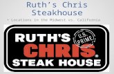 Ruth’s Chris Steakhouse Locations in the Midwest vs. California.