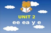 UNIT 2 ee ea y e. Day 1 What we’re learning: To read words containing the phoneme /ee/. How did we do? We can recognise at least 4 ways of representing.