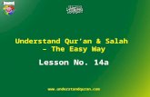 Understand Qur’an & Salah – The Easy Way Lesson No. 14a .