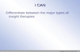 I CAN Differentiate between the major types of insight therapies Copyright © Allyn & Bacon 2007.