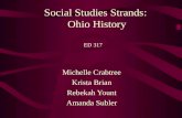 Social Studies Strands: Ohio History Michelle Crabtree Krista Brian Rebekah Yount Amanda Subler ED 317.
