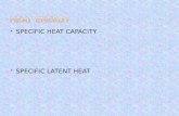 SPECIFIC HEAT CAPACITY  SPECIFIC LATENT HEAT.  Thermal energy is the energy of an object due to its temperature.  It is also known as internal energy.