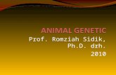 Prof. Romziah Sidik, Ph.D. drh. 2010. Refferences An Introduction to Genetic Analysis, 7th edition Anthony JF Griffiths,1 Jeffrey H Miller,2 David T Suzuki,1.