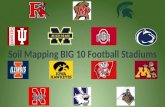 Introduce all the Big ten Stadiums Identify which fields are natural grass and artificial Generate soil maps for each stadium Discuss the characteristics.