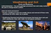 Weathering and Soil Rocks and Weathering Uniformitarianism - The same geologic processes that work today worked in the past to change Earth’s surface What.