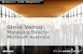 Steve Vamos Managing Director Microsoft Australia.