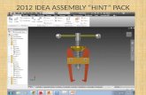 2012 IDEA ASSEMBLY “HINT” PACK. ARM: draw in 2D Copy / paste this view into Inventor.