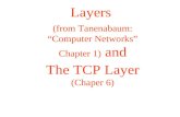 Layers (from Tanenabaum: “Computer Networks” Chapter 1) and The TCP Layer (Chaper 6)