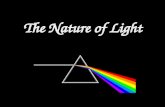 The Nature of Light. Part 1 – Properties of Light Light travels in straight lines: Laser.