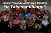 Improving NUE Using Crop Sensing : “It Takes a Village”