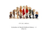 ETIT 102 - WEEK 6 Evolution of World Political History – 2 (Part 1)