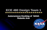 ECE 480 Design Team 1 Autonomous Docking of NASA Robotic Arm.