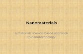 Nanomaterials a materials science-based approach to nanotechnology.
