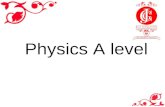 Physics A level. Physics is… Extremely interesting Challenging Great fun.