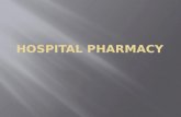 Hospital pharmacy goal &requirements  Pharmacy &therapeutic comity :tasks, goals,staff  Hospital Formulary definition &goals  Five rights to dispensing.