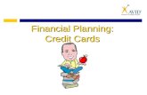 Financial Planning: Credit Cards. American Debt The median credit card debt is about $2,000 This means 50% of Americans have less than $2,000 in credit.