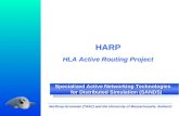 Specialized Active Networking Technologies for Distributed Simulation (SANDS) HARP HLA Active Routing Project HARP HLA Active Routing Project Northrop-Grumman.