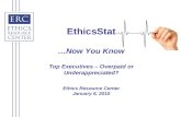 EthicsStat …Now You Know Top Executives – Overpaid or Underappreciated? Ethics Resource Center January 6, 2010.