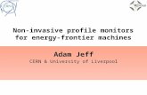 Non-invasive profile monitors for energy-frontier machines Adam Jeff CERN & University of Liverpool.