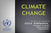 The report was prepared by Julia Sukhareva, President of World Meteorological Organization.