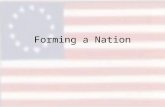 Forming a Nation. Objectives To review the events proceeding the Declaration of Independence To review the key political philosophies of the founding.