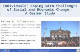 Human Development and Social Change Friedrich Schiller University of Jena Center of Applied Developmental Science Sonderforschungsbereich 580 – C6 Research.
