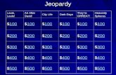 Jeopardy Louie, Louie! Art After David City Life Dark Days They’re GRREAT! Heavenly Spheres $100 100 $100 100 $100 100 $100 100 $100 100 $100 100 $200.
