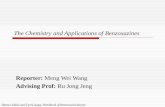 The Chemistry and Applications of Benzoxazines Reporter: Meng Wei Wang Advising Prof: Ru Jong Jeng Hatsuo Ishida and Tarek Agag, Handbook of Benzoxazine.