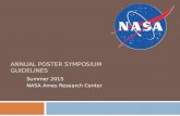 ANNUAL POSTER SYMPOSIUM GUIDELINES Summer 2015 NASA Ames Research Center.