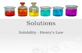 Solutions Solubility - Henry’s Law. Solvation Review 1. 1. Explain the difference between a homogeneous and a heterogeneous mixture. 2. 2. Give an example.