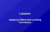 Lesson Applying Differential Leveling Techniques.