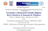 GCP/BGD/034/MUL Annex 9 GCP/BGD/034/MUL Annex 9 National Food Policy Capacity Strengthening Programme (NFPCSP) Towards a Research Needs Digest: Key Clusters.