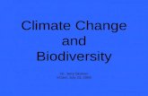 Climate Change and Biodiversity Dr. Jerry Skinner KCeeI, July 23, 2008.