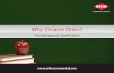 Why Choose Orkin? Pest Management Qualifications.