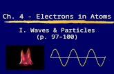 I. Waves & Particles (p. 97-100) Ch. 4 - Electrons in Atoms.